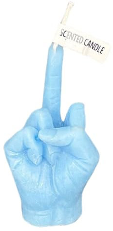 JUCHRZEY Mittelfinger-Kerze Lustige Mittelfinger Duftkerze Handgeformte Kerze flippige Raumdekoration, Schreibtisch-Skulptur, Dekoration