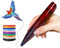 LIHUACHEN 3D Stift für Kinder Set mit 24 Farben PLA-Kunststoff Filament,PLA-kompatibler 3D-Druckstift (Red)