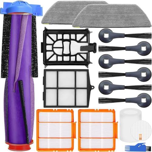 EATBALE Accessories Kit for Shark RV2820AE RV2820YE RV2820ZE RV2800AE RV2800S AV2820S AV2820AE AV2800ZE Cordless Vacuum Cleaners Main Brush Side Brush Hepa Filter Mop Cloth Replacement Parts