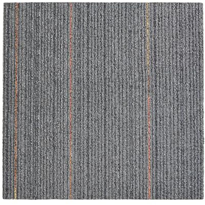 FLOORDIREKT- Teppichfliesen- selbstliegend- |- 1 Stück- |- Fliesen- Teppiche- je- 50x50- cm- robuster- Teppichboden- Bodenfliesen-rutschhemmendem (BERLIN- GRAU, 1 Stück- a- 50x50)