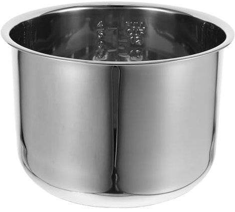 DINHEAROM Olla Arrocera Interior De Acero Inoxidable Repuesto para Accesorios De Cocción para Cocinar Arroz Guisos Y Porridge Diseño Duradero Y Fácil De Limpiar