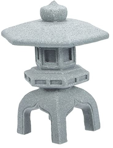 VANZACK Pagodenstatue aus Stein, Kleiner Gartenornamente Weihnachten Event
