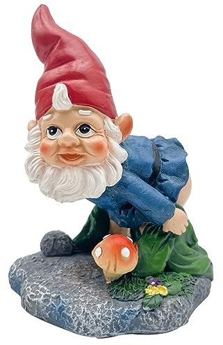 SEWOART Dekorativer Resin Gartenzwerg Wasserablauf Verbreiterer Lustige Pipeline Abdeckung Für Außenbereich Wetterfeste Regenrinne Deko Figur Für Garten