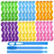 QGGTQG Lockenwickler Spiral Curls 30 Stück Wave Styling Hair Rollers Kit Keine Hitze Magic Hair Curler mit 2 Stück Styling Haken für alle Haarlängen von Zuhause ohne Hitze (30cm)