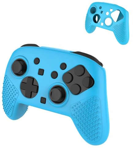 Case Cover For Switch 2 Pro Controller, Soft Silicone Protector Cover Skin Case for Switch 2 Pro Controller, Anti-Scratch,Shockproof,Blue
