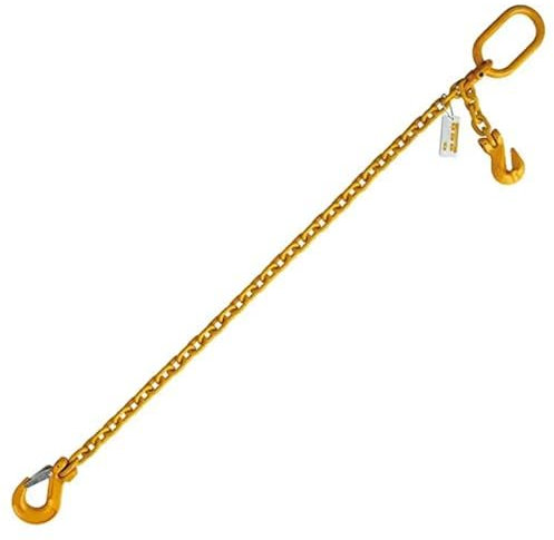 grúa Cadena con Ganchos Eslinga de Cadena de una Sola Pierna Ajustable de 5/16 de Grado 80 con Gancho para Eslinga de 4500 LB Eslingas de Cadena