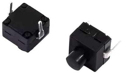 10PC YT-8008-112D interruptor simétrico de dos pines Linterna 8 * 8 Interruptor de botón de 2 pines uno encendido y uno apagado 8x8