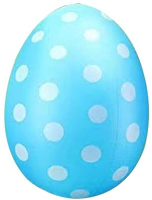 lopituwe Aufblasbare Ostereier Gartendekorationen Fröhliche Osterstimmung nach Hause Aufblasbare Eier Gartenballons Dekoration, Blau, 16 Zoll