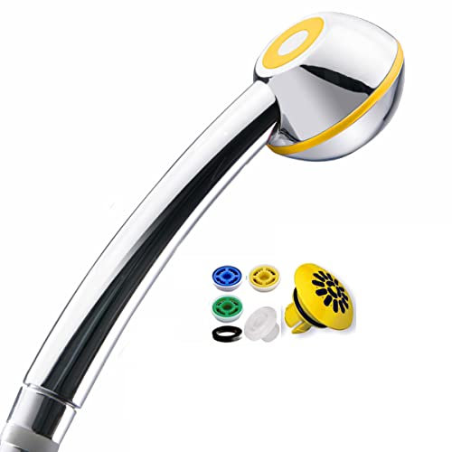 Duschkopf SwissClima AMARILLO TOP! kräftiger Druck und dennoch Wassersparen: verkalkungsfrei, 3 Mengenregler: 4, 6, 8 oder 11 l/min (statt 13-25 l), MIT Aufsatz für weichen Strahl