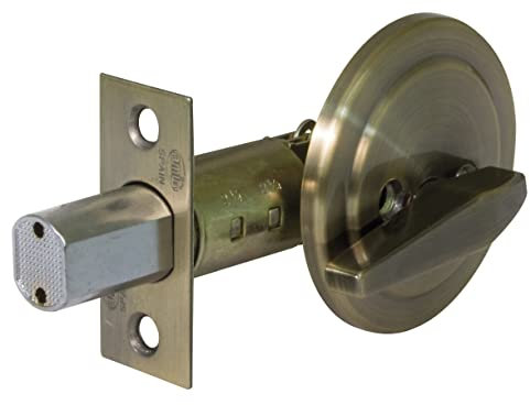Amig - Chiavistello a rosetta con condanna interna mod. 1750 - ø 65 mm - Spessore massimo Porta: 45 mm - Perno di sicurezza antisega - Acciaio Effetto Pelle