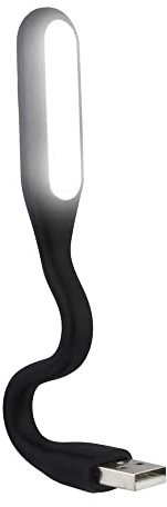 CABLEPELADO Lampada USB flessibile | Mini lampada LED USB | Luce notturna portatile | Silicone | compatibile con power bank, portatile, tastiera USB | 5 V | Temperatura colore: 5000 K~5500 K | Nero