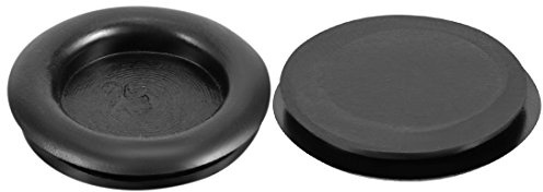 sourcing map 10 Stück Kabeldurchführung Gummi Drahtschutz Ölbeständig Gummistopfen Set Gummitüllen für Kabel Draht Elektroinstallation Kabelkanal Auto Boot 25mm Montagedurchmesser Schwarz