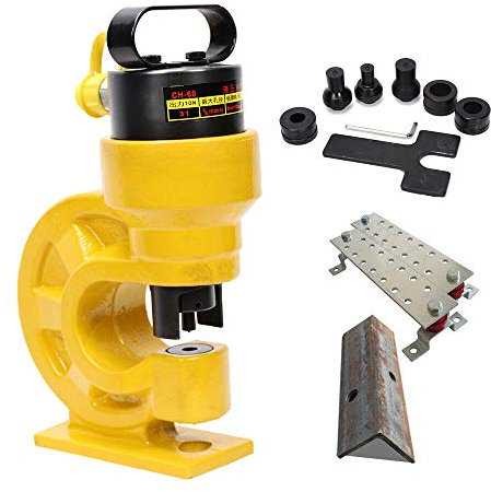 Perforateur Hydraulique Poinçonneuse en Métal Perforeuse Puncher Hydraulique 310KN / 31T 4 meurt épaisseur metal cuivre