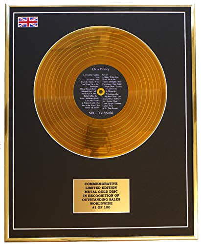 Elvis Presley – NBC TV Special Metal Gold Schallplatte Commemorative LTD Edition