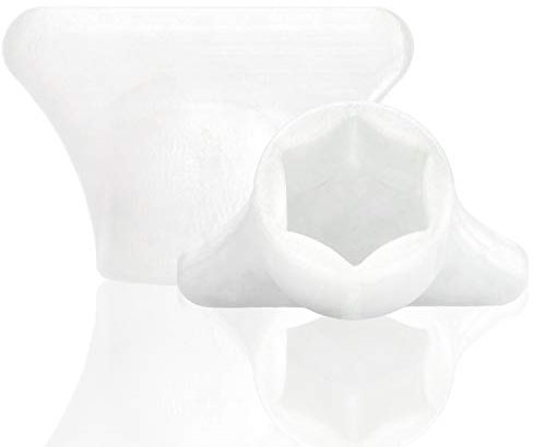 Mix-Slider ® Teiglöser Teigblume für Thermomix, Zubehör für Vorwerk Küchenmaschine TM5 + TM6 3D gedruckt Made in Germany (Weiß)
