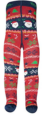 EWERS Weihnachten Babystrumpfhose Jungen und Mädchen, MADE IN EUROPE, Strumpfhose Baumwolle