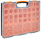 Amazon Basics Organizer professionale con 19 scomparti rimovibili, Nero,Arancione, 41.91 x 33.53 x 6.1 cm