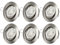 EDISHINE Einbaustrahler LED 230V, 68mm LED Spots Dimmbar, Einbauleuchten flach, 3000K Warmweiß Einbauspots, Schwenkbare Deckenspots, 350lm, LED Leuchtmittel für Halogenlampen Ersatz, 6er Set