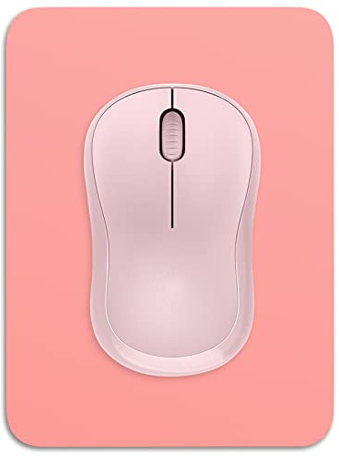 Dapesuom kleines Mauspad, 15 x 20 cm, mit Rutschfester Gummiunterseite, wasserdichtes Mini-Mauspad für Damen, Herren, kabellose Maus Laptops, Zuhause, Büro, Reisen, Dunkelrosa