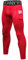 SPVISE Herren-Kompressionshose, kühl, trocken, athletische Leggings, Workout, Laufen, Strumpfhose, Aktiv-Spandex, Sport-Basisschicht, Yogahose, A# Rot, Mittel