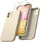 ORNARTO Compatible with iPhone 11 Case 6.1 inch, with 2 Screen Protector Liquid Silicone Gel Rubber Cover [Square Edge] [Full Body] Shockproof Protective Phone Case for iPhone 11-Starlight