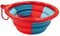 Croci Gamelle Pliable en Silicone pour Chien | Gamelle de Voyage pour Chien avec Mousqueton | Fantaisie : Marine | Format : 350 ml