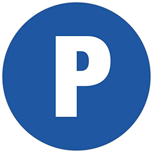 Exacompta - Réf. 67105E - 1 panneau rond PARKING privé - En polypro traité anti-dérapant et résistant aux UV - Diamètre du panneau : 30 cm - coloris : bleu