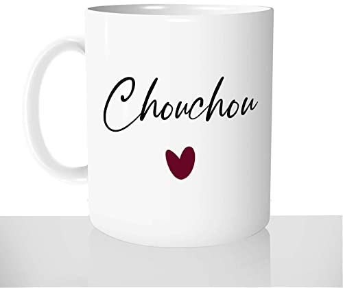 Mug-Cadeau Chouchou Coeur - Tasse Café Idée Cadeau Original Femme Homme Amour Couple Saint-Valentin Anniversaire
