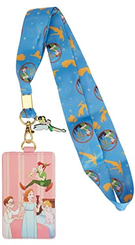 Loungefly Disney Peter Pan You Can Fly Schl sselband zum 70. Jahrestag mit Kartenhalter