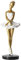 Ballerina-Figur aus Kunstharz für kleine Berufe, Ballett-Tänzerin, Statue, Ballerina-Figur, schöne Tänzerin, Statue, Dekoration des Hauses