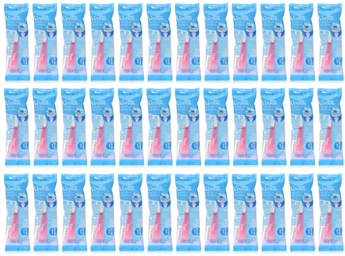 Venus Sensitive - Rasoio usa e getta da 1 ct, confezione da 36