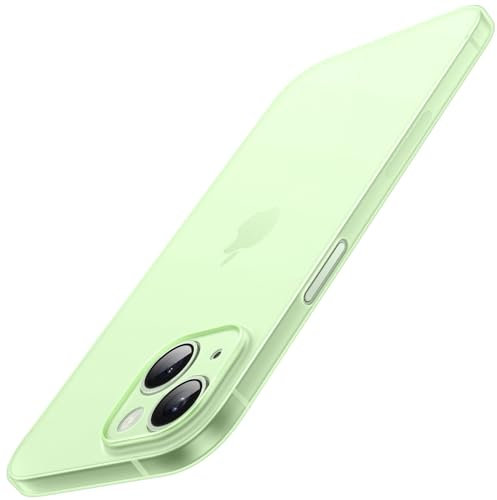 JETech Ultra Slim Case for iPhone 15 Plus 6.7-Inch, Camera Lens Cover Full Protection, Lightweight Matte Finish PP Hard Minimalist Case, Support Wireless Charging (Green)