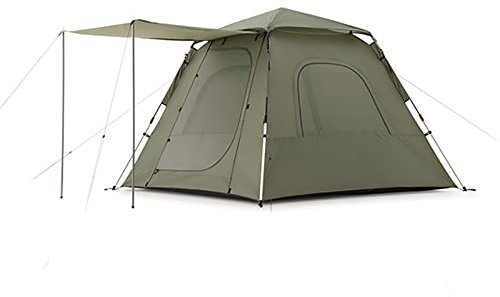 RajoNN Zelt im Freien, vollautomatisches, schnell zu öffnendes Zelt, Pop-up-Einzelschichtzelt für 3–4 Personen, wasserdicht, Winddicht, für Camping, Wandern, Bergsteigen