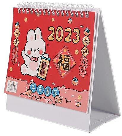 STOBOK Jahres Wandkalender Mondkalender Chinesischer Tierkreiskalender Monatskalender Zum Aufhängen Wandkalender Zum Aufhängen Zu Hause Küchenkalenderanhänger