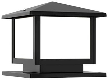 Pfostenleuchten Außenbereich IP65 Wasserdichte Säulenleuchte for draußen Europäische Stil Vintage Säule Scheinwerfer Aluminium Acryl Post Cap Laterne for Villa Aisle Lawn Garden Street Laterne(50CM)