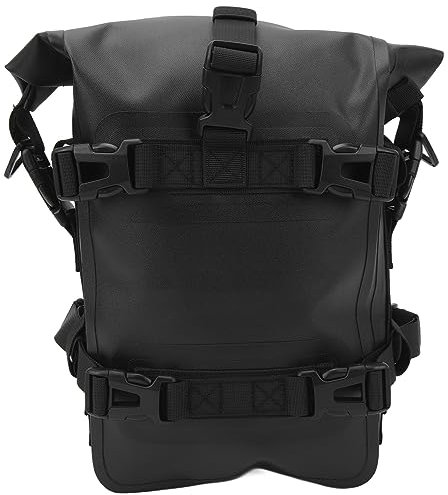 Motorrad Sturzbügeltasche, 4L Universell Wasserdichte TPU Motorradtasche Verdickte Anti-Rutsch Pads Sturzbügel Tasche Schnellverschluss Tasche Motorrad Seitentasche Gepäcktaschen Motorradreisen Bag