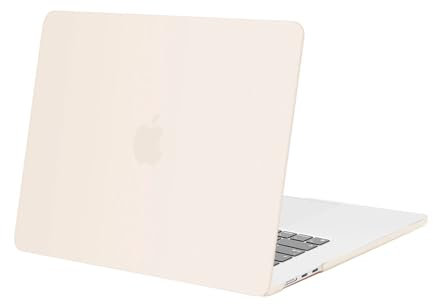MOSISO Kompatibel mit MacBook Air 15 Zoll Hülle M4 M3 M2 A3241 A3114 A2941 2025 2024 2023 Chip mit Liquid Retina Display & Touch ID, Schützend Plastik Hartschale Case Cover, Beige
