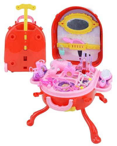 Schminkspielzeug für Mädchen – Makeup Toys Schminkset für Kleinkinder | Schminktisch-Spielzeug für Mädchen | Kinder-Schminktisch | Schminktisch für Kinder | Schminktisch und Stuhl für Kinder | Schmink