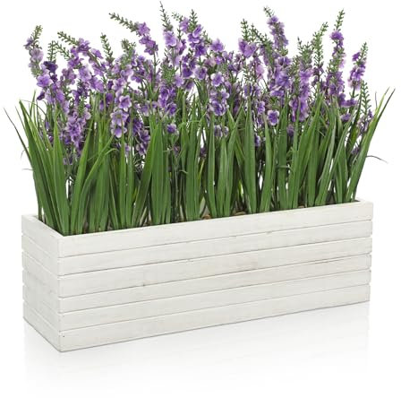 Oairse Kunstblumen Lavendel Kunstmagnolienblüten Kunstpflanzen Kunststoff Lavendel Blumendekoration für ie Heimdekoration Hochzeitsarrangements Wohnzimmer Tischdekoration