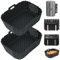 YQL Perforierte Airfryer Zubehör für Ninja Double Stack XL SL400EU/SL400EUCP, 2PCS Silikonform für Ninja Heißluftfritteuse Double Stack XL 9,5L, Silikon Einsätze für Airfryer