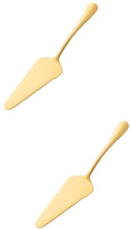 Alipis 2stücke Edelstahl Kuchenheber Mit Wellenschliff Farbige Backhilfe Für Pizza Torte Und Käsekuchen Ergonomisch Gestaltet Für Müheloses Servieren Und Schneiden Für Küche Und