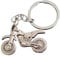 Porte-clés en Métal Cross pour Moto Bateau Voiture motocross yz vélo cadeau tendance unisexe, argent, Taille Unique