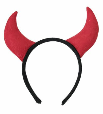 AORHOFJ serre tete homme,cornes de diable, corne diable rouge,corne diable,demon deguisement femme,serre-tête, couvre-chef, diable, enfer, fête à thème, carnaval, Halloween