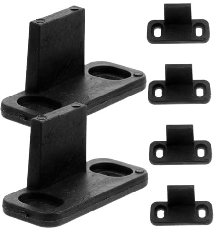 VILLFUL Barn Door Floor Guide Set 6 Pcs L-Shape Stoppers Floor Mount Guides for Sliding Barn Doors