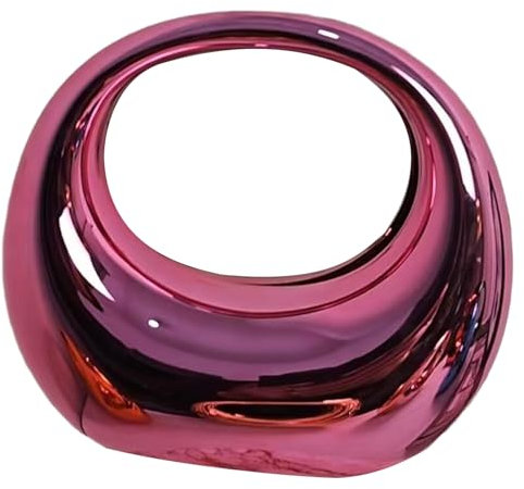 Uqezagpa Tragetasche für Damen, Acryltasche, einfarbig, Luxus-Handtasche, Handy-Tasche für Mädchen, Frauen, große Kapazität, trendige Taschen, rose, Crossbody