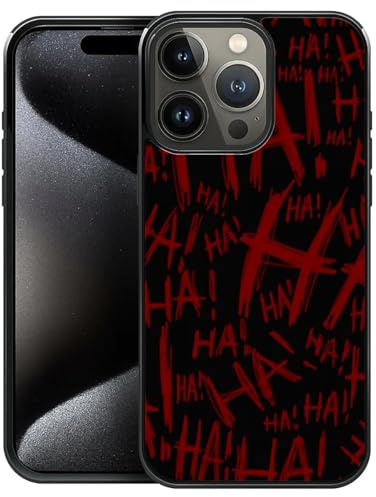 Pinsheng Case Compatible with iPhone 16 Pro Max,Joker Laughter Covers for Men/Boys,Four Side Frame Anti-Skid Soft Silicone Shockproof Protective Case for iPhone 16 Pro Max