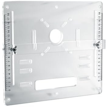 Plantillas de fresadora de acrílico para mesa de fresadora, bancos de carpintería, placa de enrutador ajustable