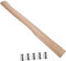 FONDOTIN Set Griff Ersatz Holz Beil Griff Mit Metall Holzbearbeitung Griff Komfortable Installieren