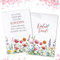 MEJOSER 50 Stück Samentütchen Gastgeschenk Taufe Samentüten Klein Tüten Papiertüten Geschenktüten Blumensamen (nicht inkl.) Geschenke für Gäste Deko Tischdeko (Taufe)