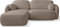 WFL GROUP Modernes Ecksofa Lotte mit Bettkasten – Schlafsofa mit Schlaffunktion & Bettfunktion, L-Form Couch mit Ottomane - Links – Bequeme Polstergarnitur - Braun